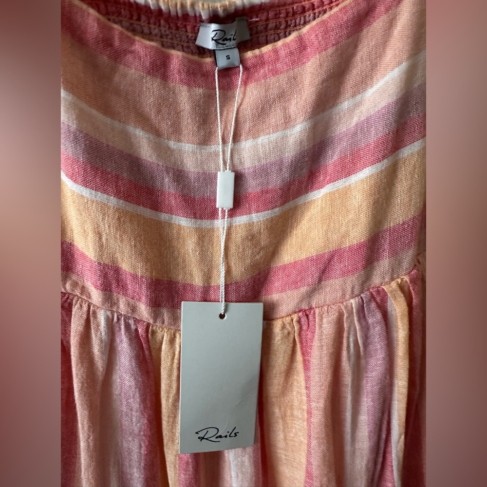 Rails linen Striped Dress NWT - Picture 4 of 4